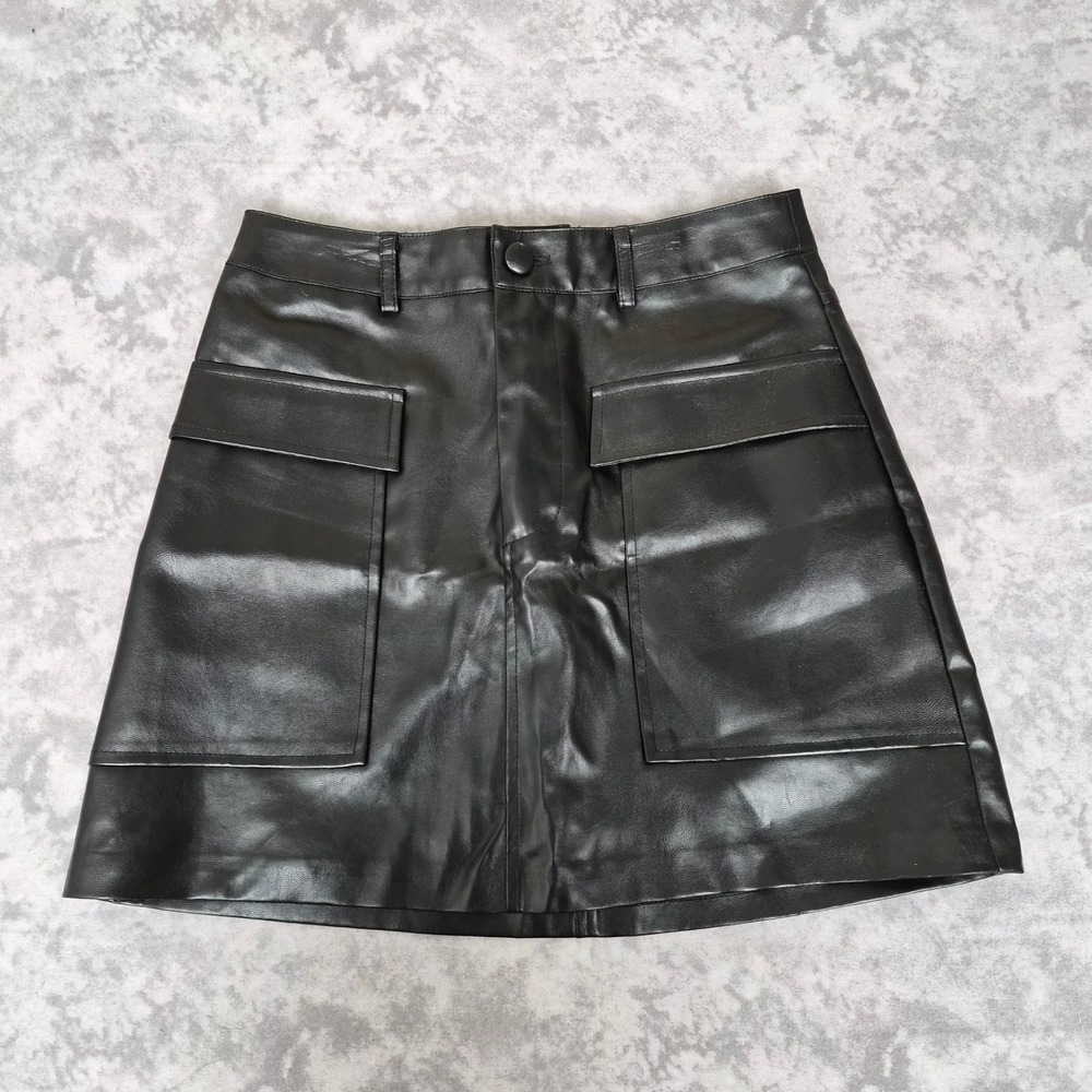 Fashion Nova Mini Skirt Womens Medium Baddie Streetwear‎ Moto Goth Grunge Biker